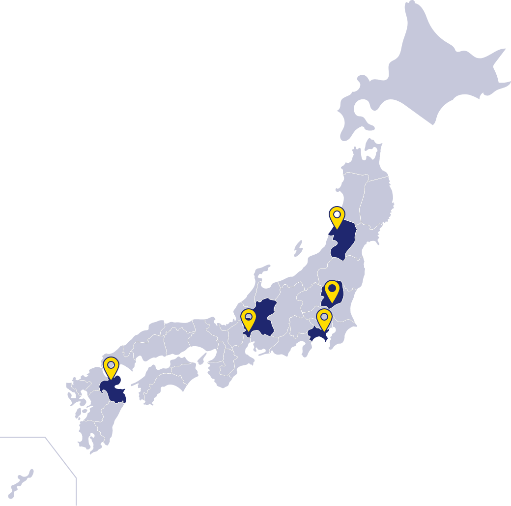 日本地図のイラスト